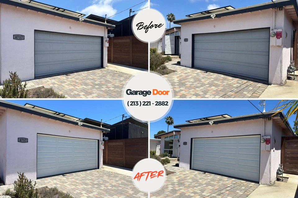 Before and after: garage door repair Ocean Grove, MA